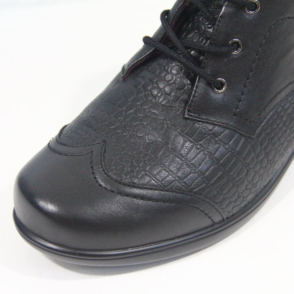 Bioheels Orthofeet Natalya Wingtip Bootie 9.5 Women Leather Oxford Shoe - Picture 7 of 10